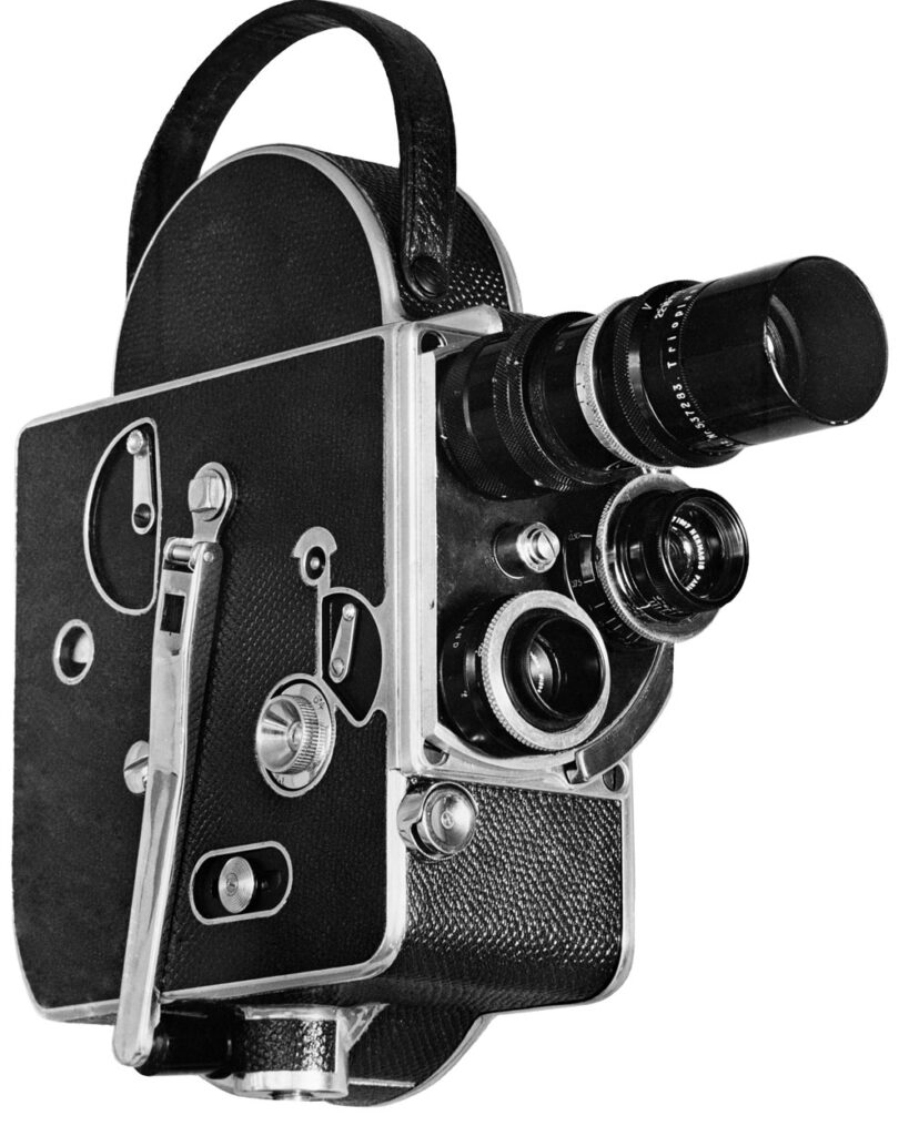 Cinepresa Bolex H16 del 1935. Foto dalla Collection Serge Oulevay / Wikimedia Commons, licenza CC-BY-SA 4.0.